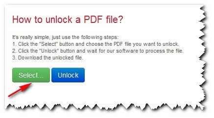 снятие защиты с файла с помощью сервиса thepdf.com