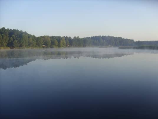 чудесное утреннее озеро
