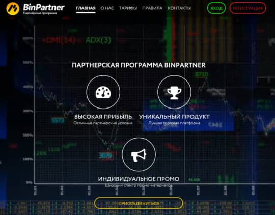 партнерская программа Binpartner.com